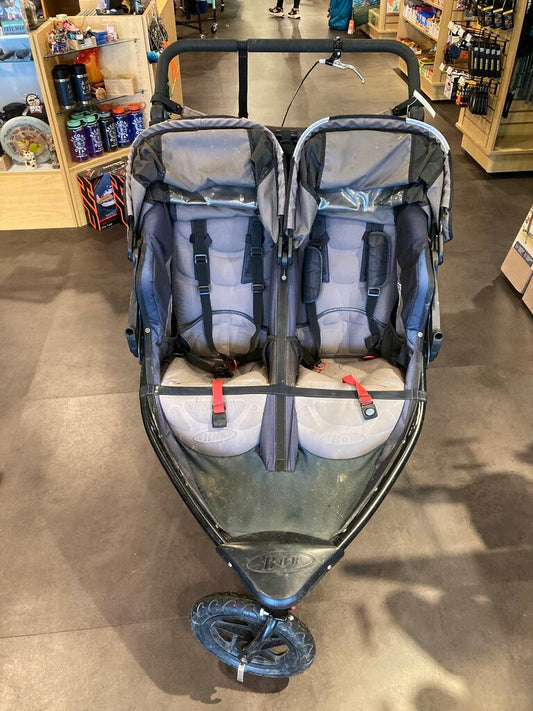 BOB Double Stroller, Black/Grey