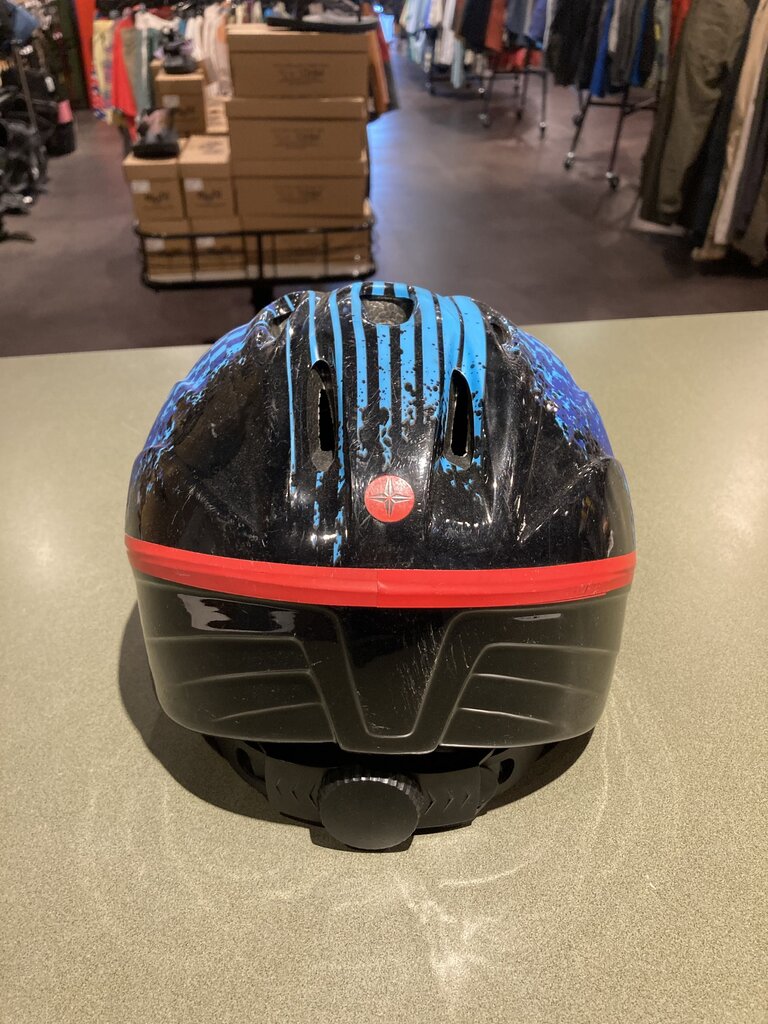 Kid's Bike Helmet, Blue/Black/Red, OS