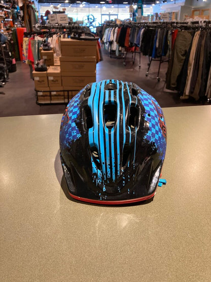 Kid's Bike Helmet, Blue/Black/Red, OS