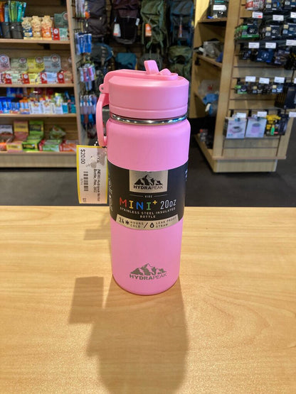(NEW) Hydrapeak Mini Water Bottle, Pink, 20OZ