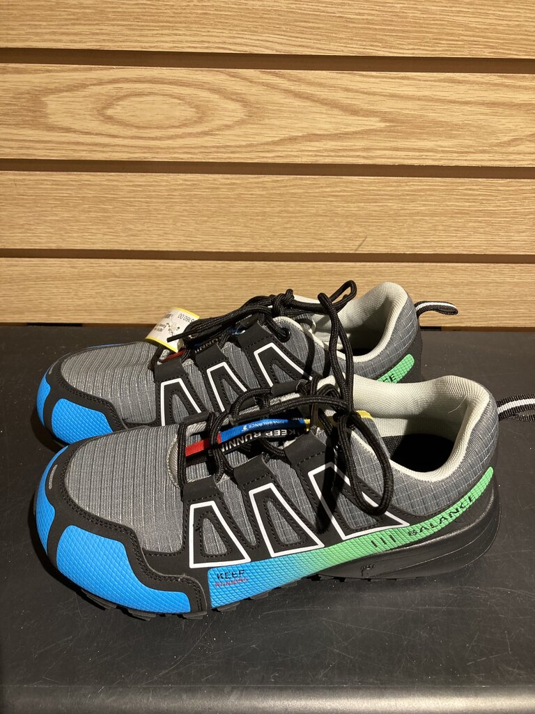 (NEW) Hike Balance Trail Running Shoes, Grey/Blue, Women's 9