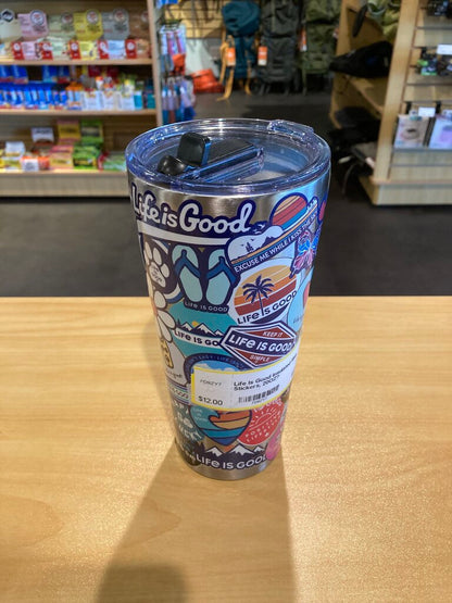 Life Is Good Insulated Mug, Stickers, 20OZ?