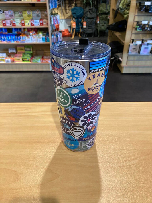 Life Is Good Insulated Mug, Stickers, 20OZ?