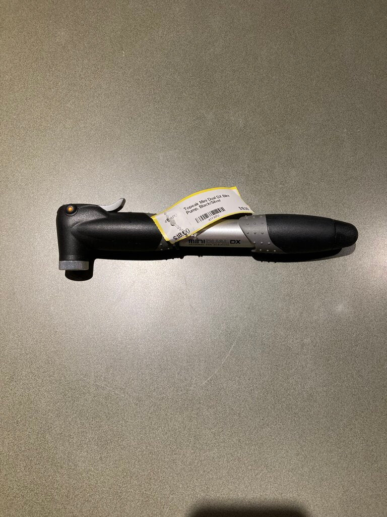 Topeak Mini Dual DX Bike Pump, Black/Silver