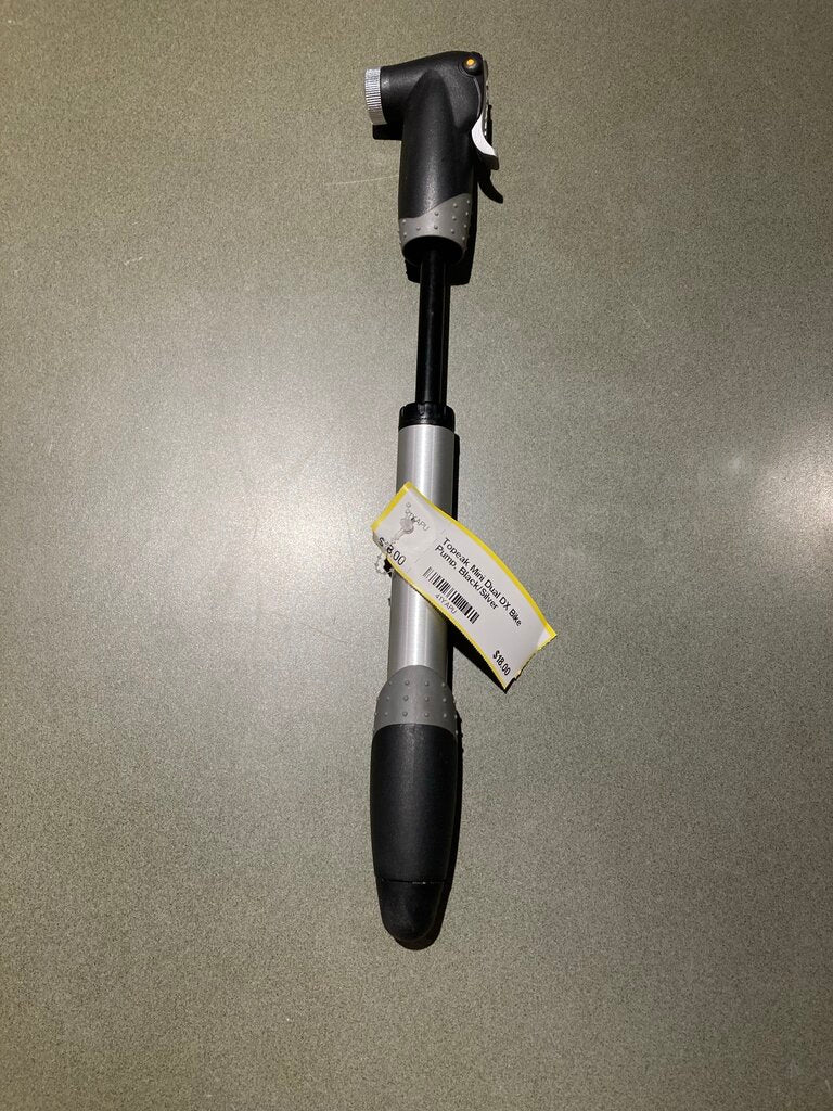 Topeak Mini Dual DX Bike Pump, Black/Silver