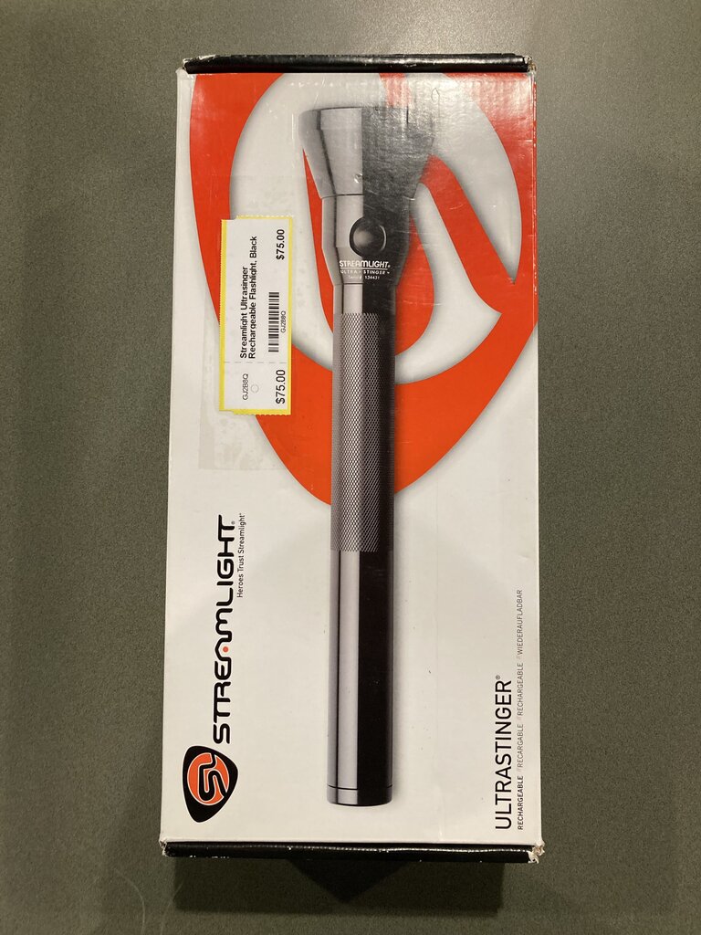 Streamlight Ultrasinger Rechargeable Flashlight, Black