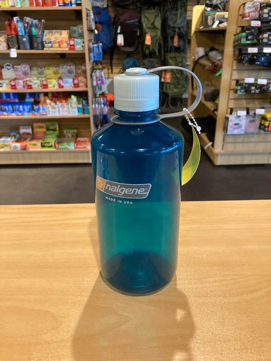 Nalgene Narrow Mouth Water Bottle, Blue, 32oz