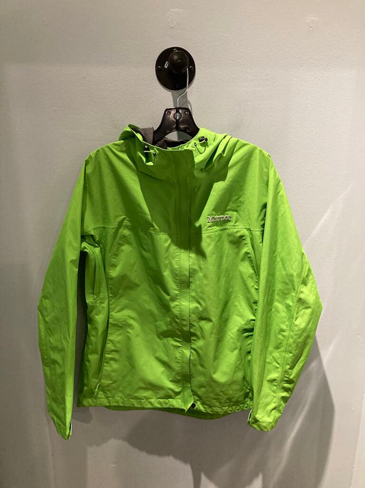(Wear/Stains) Marmot Rain Jacket, Green, Women's L