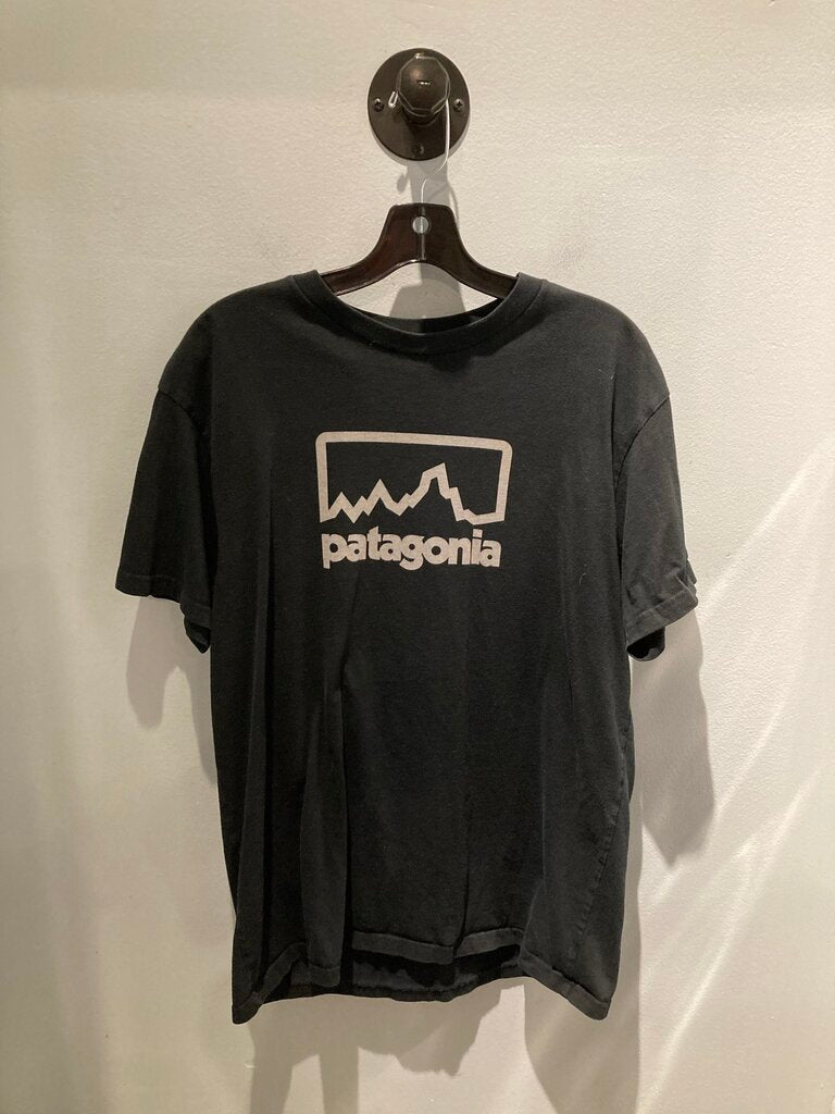 Patagonia SS Tee, Black/Logo, Men's L