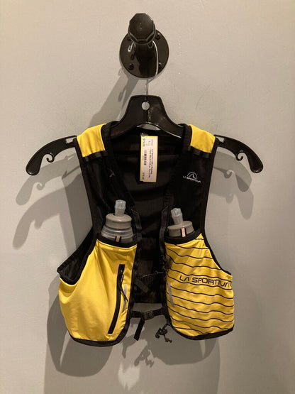 La Sportiva Ultra Running Vest, Black/Yellow, Size S 10L