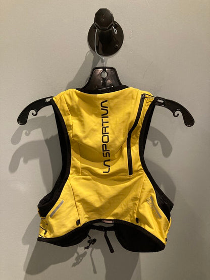 La Sportiva Ultra Running Vest, Black/Yellow, Size S 10L