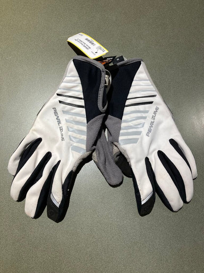 (WEAR) Pearl Izumi Bike Gloves, Grey/White, M