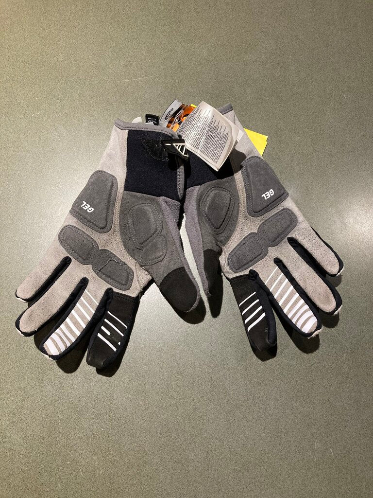 (WEAR) Pearl Izumi Bike Gloves, Grey/White, M