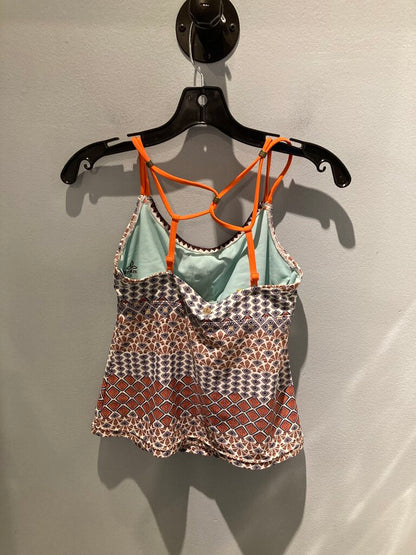 Prana Swim Top, White/Orange/Brown, Women's S