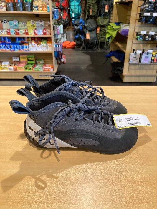 Evolv Climbing Shoes, Grey/Black, EU 38