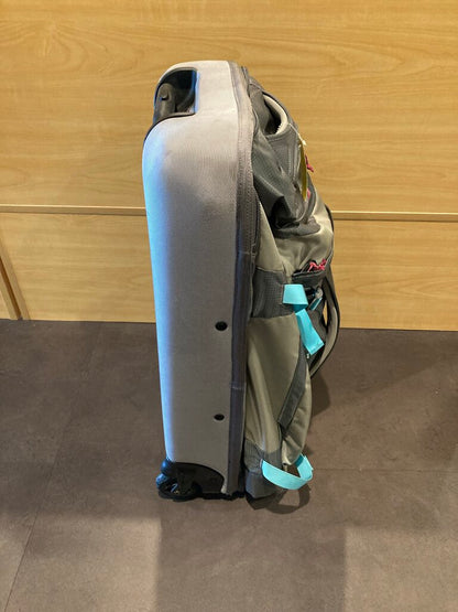 Eddie Bauer Expedition 26 Rolling Bag, Grey/Blue/Pink, 26L