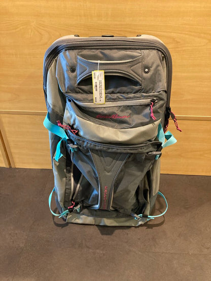 Eddie Bauer Expedition 26 Rolling Bag, Grey/Blue/Pink, 26L