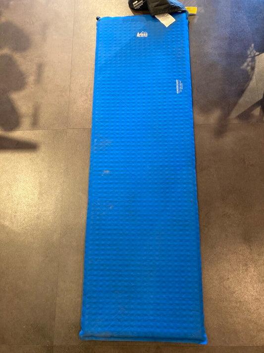 (Stains) REI Kindercamp Self-Inflating Sleeping Pad, Blue