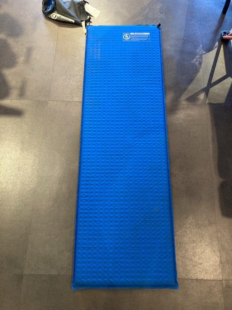 (Stains) REI Kindercamp Self-Inflating Sleeping Pad, Blue