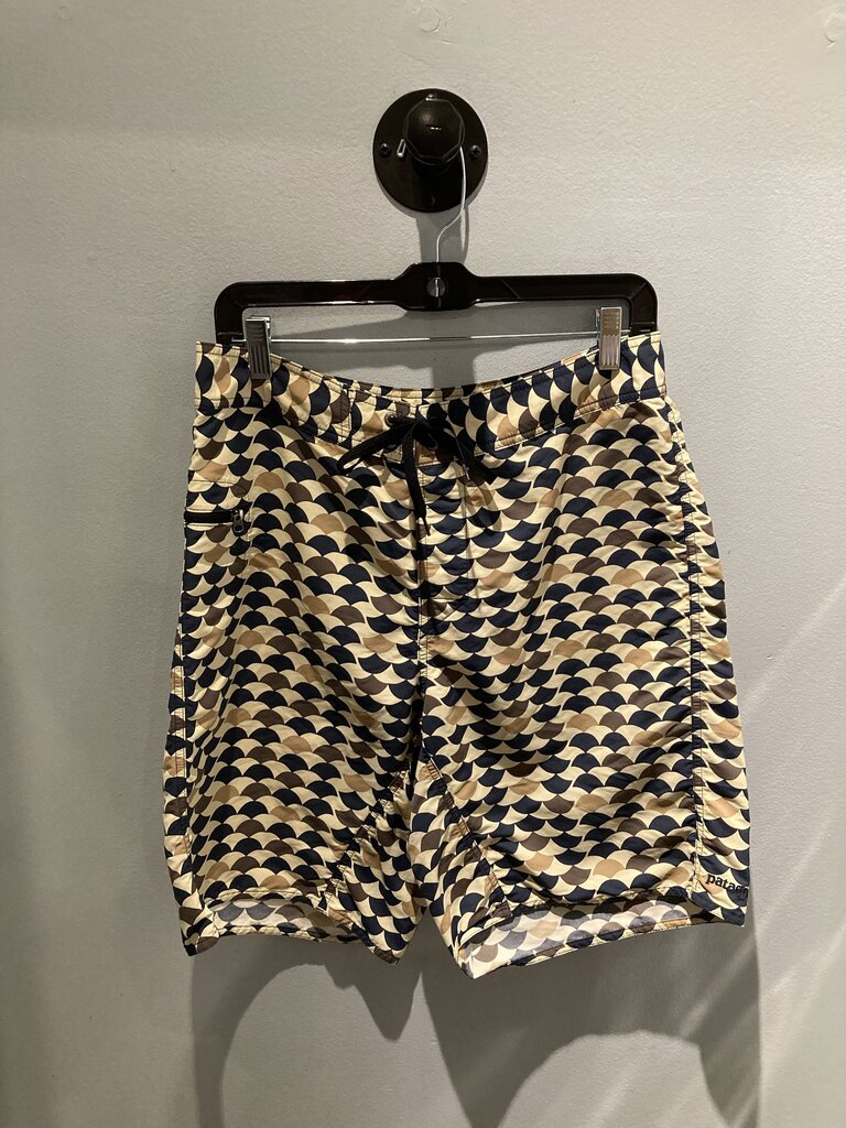 Patagonia Board Shorts, Blue/Yellow, Men's 32