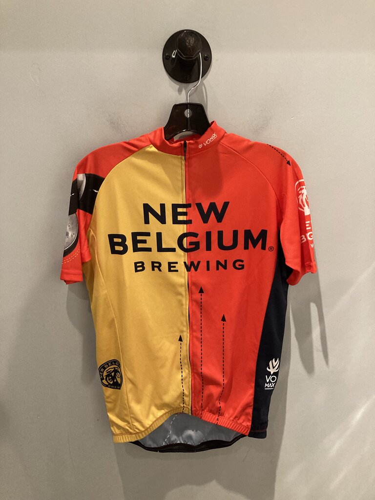 New Belgium SS Bike Jersey, Orange/Yellow, Men's S