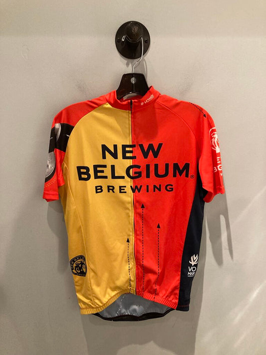 New Belgium SS Bike Jersey, Orange/Yellow, Men's S