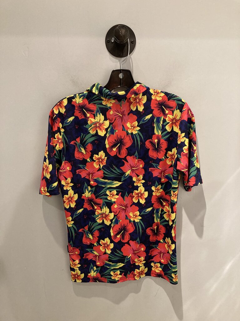 Handup SS Button Up, Pink Hawaiian, Men's XS