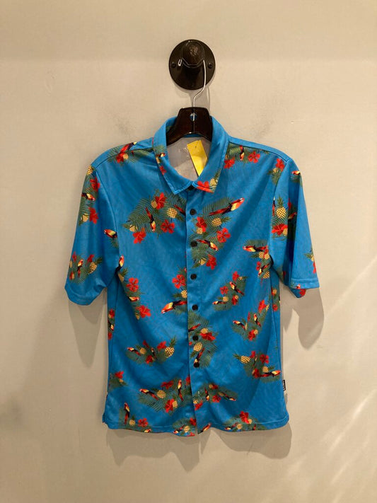 Handup SS Button Up, Blue Hawaiian, Men's XS