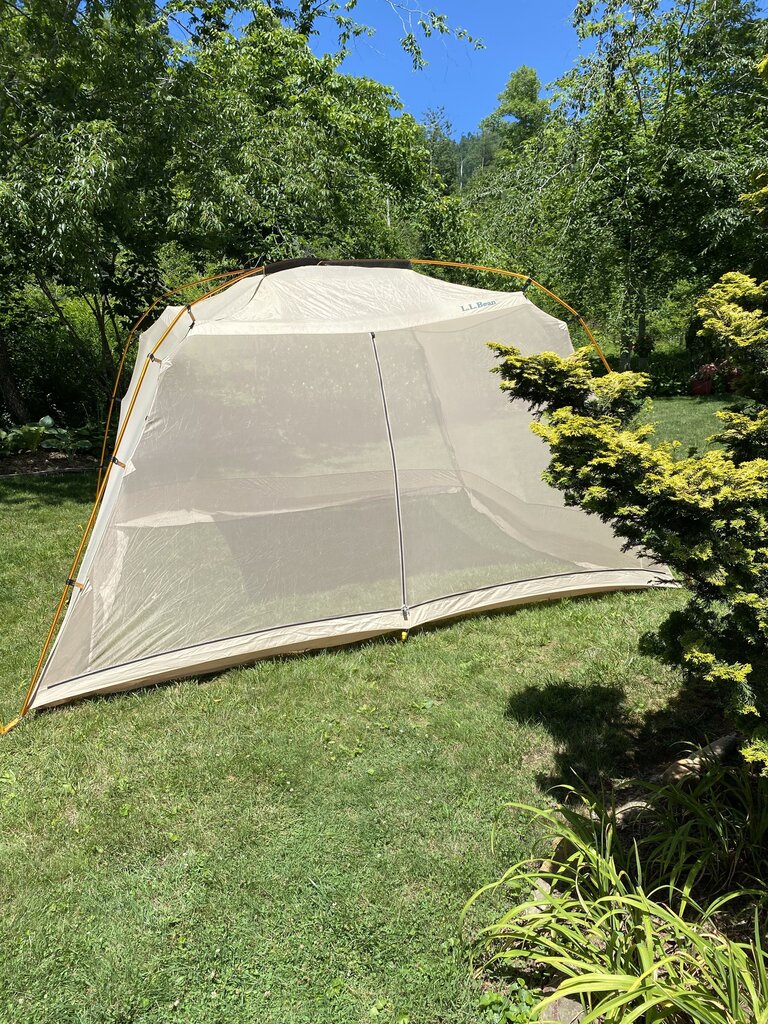 LL Bean Screen House, Tan/Orange/Purple, 13'x13'