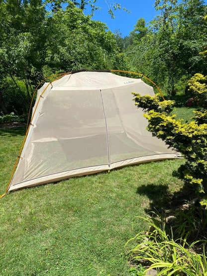 LL Bean Screen House, Tan/Orange/Purple, 13'x13'