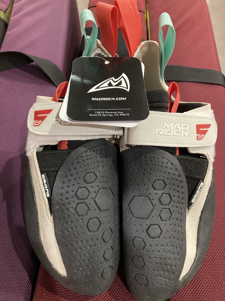 (NWT) Mad Rock Drone Climbing Shoes, Black/Off White, EU 39