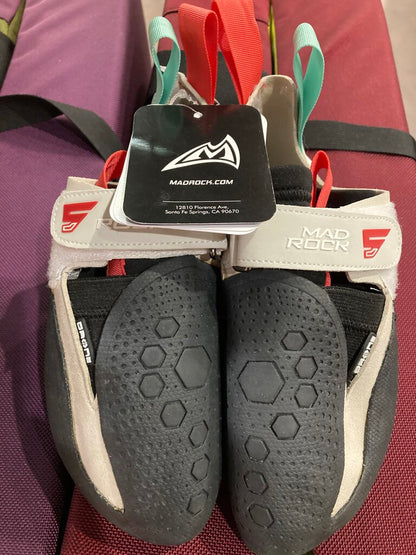 (NWT) Mad Rock Drone Climbing Shoes, Black/Off White, EU 39