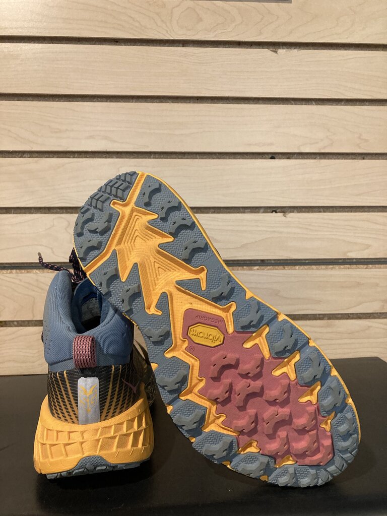 Hoka Speedgoat 2, Blue/Yellow, Women's 8.5