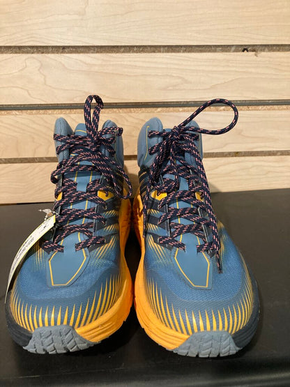 Hoka Speedgoat 2, Blue/Yellow, Women's 8.5