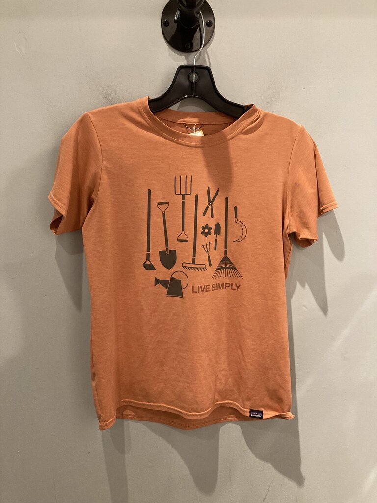 Patagonia SS Crew, Orange, Women's XS