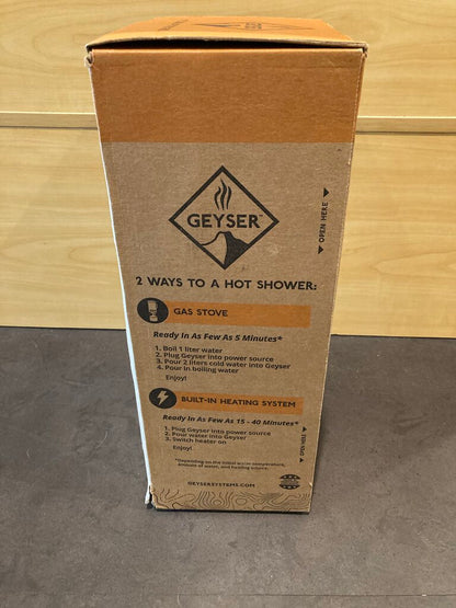 Geyser Systems Hot Portable Shower, Yellow/Orange (untested)