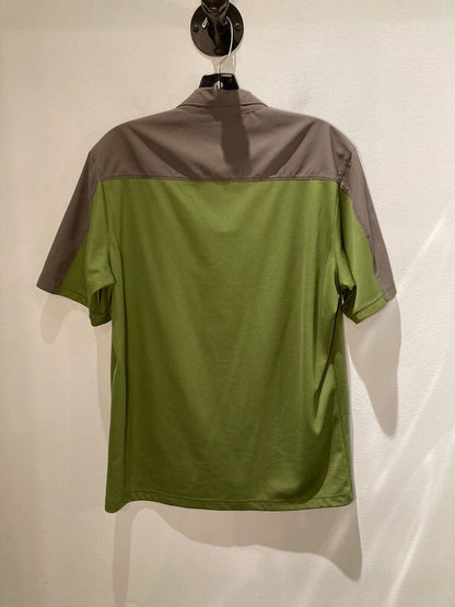 Mountain Hardwear SS Snap Shirt, Green/Grey, Men's L
