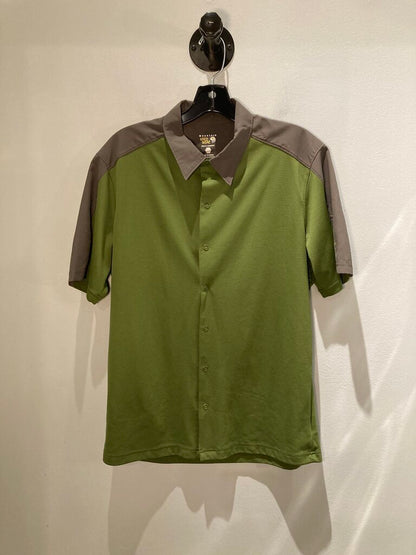 Mountain Hardwear SS Snap Shirt, Green/Grey, Men's L