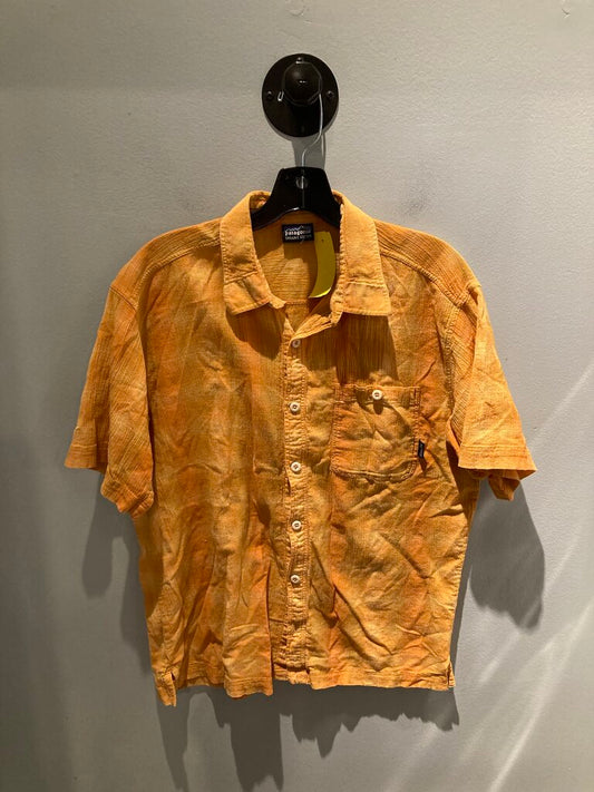 Patagonia SS Button Up, Orange, Men's L?
