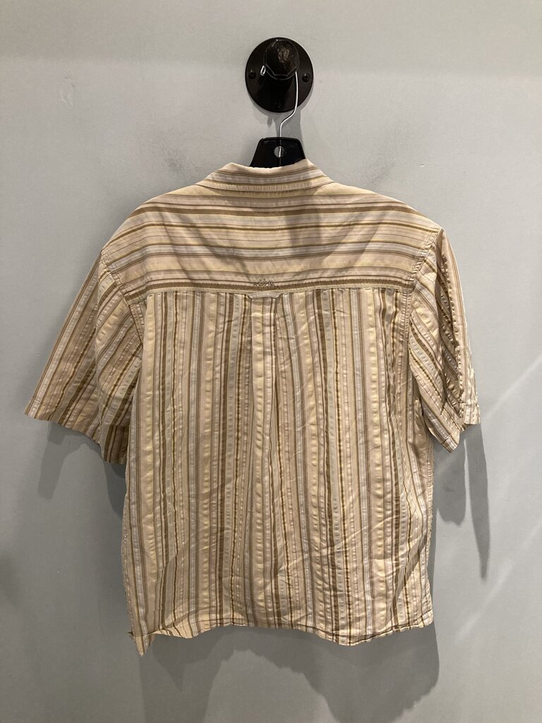 Kuhl SS Button Up, Natural Stripes, Men's L