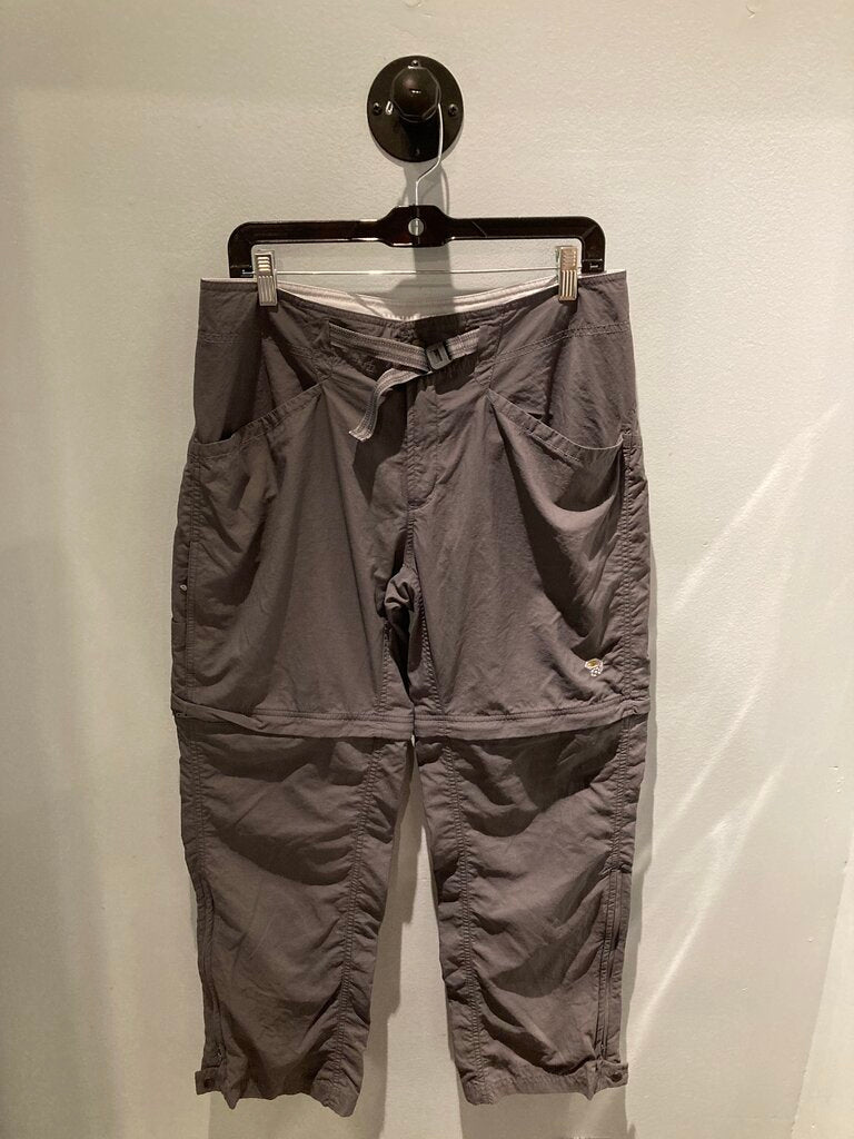 Mountain Hardwear Belted Convertible Pants, Grey, Women's 12