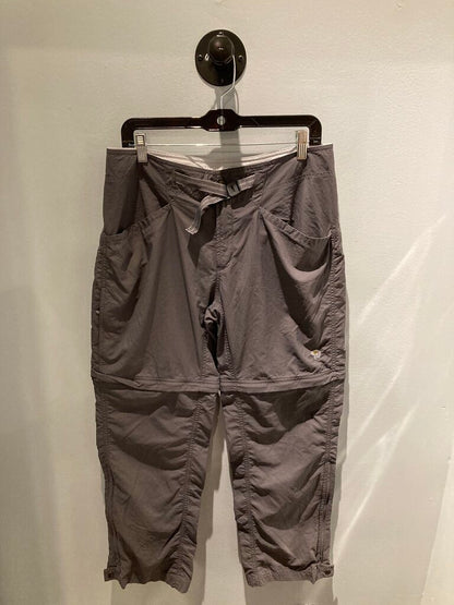 Mountain Hardwear Belted Convertible Pants, Grey, Women's 12