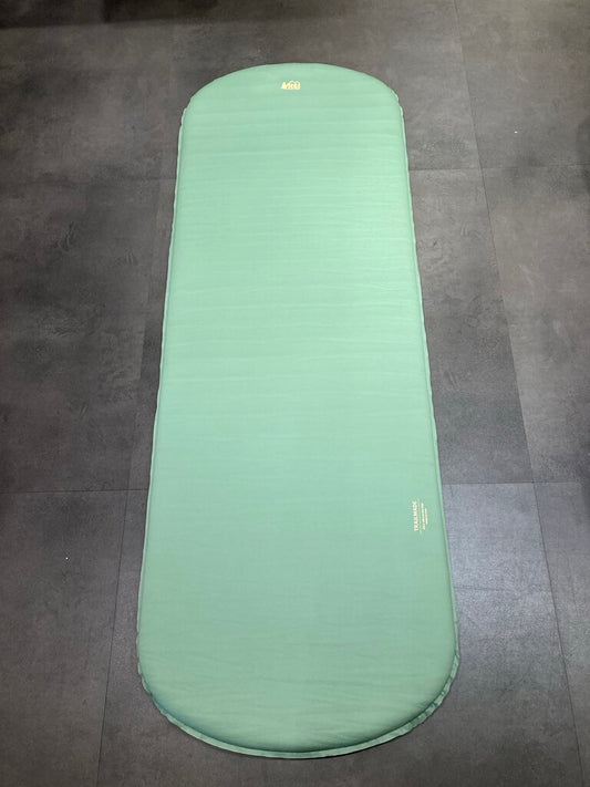 REI Trailmade Self-Inflating Sleeping Pad, Green, 75x25x1.5, 5.5 R-Value