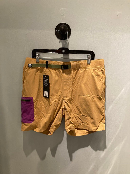 Backcountry Belted Shorts, Yellow/Purple, Men's L