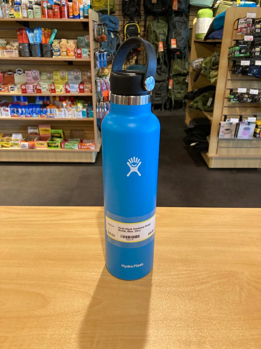 Hydroflask Insulated Water Bottle, Blue, 24oz