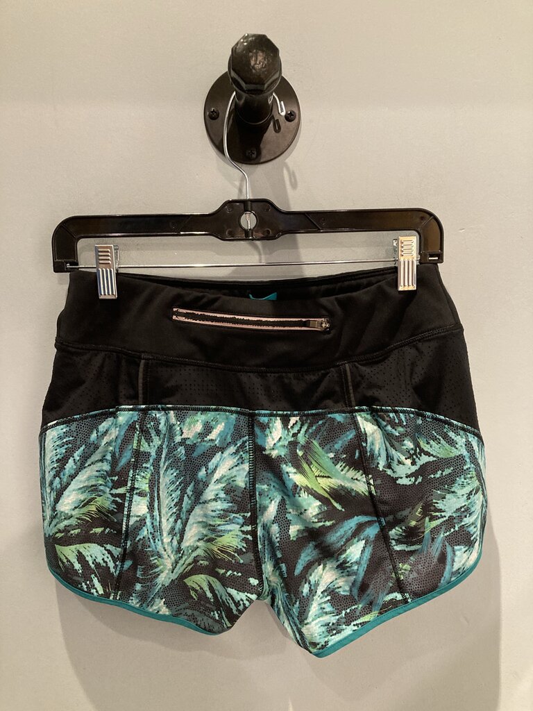 Athleta Running Short, Black/Green, Women's XS