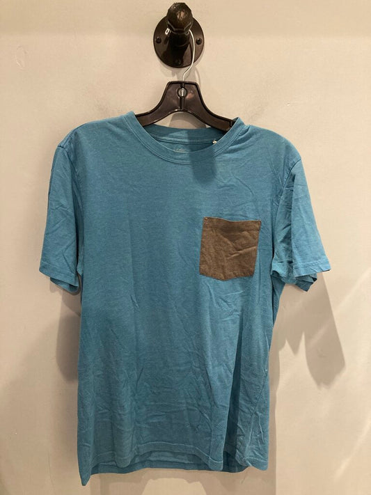 Prana SS Pocket Tee, Blue/Grey, Men's M