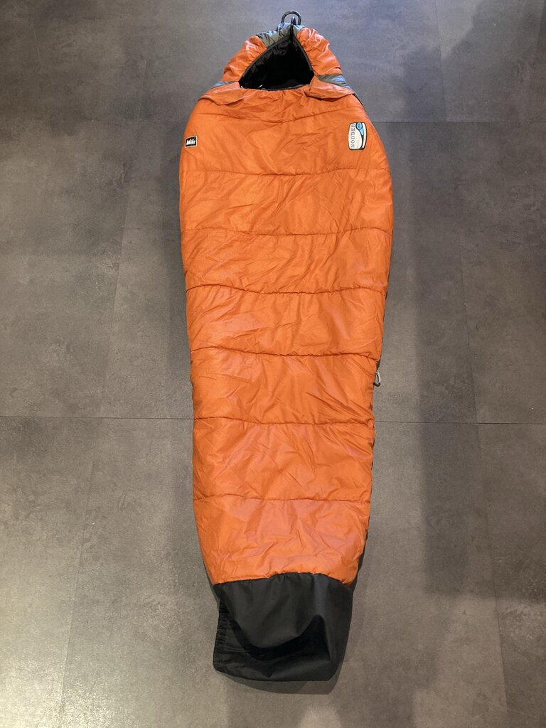 REI Nodder Sleeping Bag, Orange/Black, Kids 25 Degree