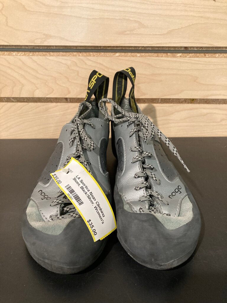 LA Sportiva Nago Climbing Shoes, Black/Silver, Women's 6.5