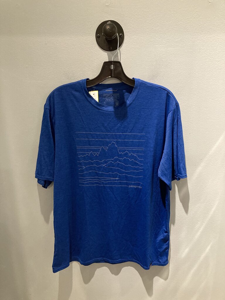Patagonia SS Crew, Blue, Men's L